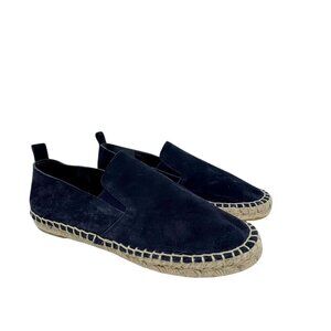 Vince Tucker Espadrille Flats Shoes Womens 37 7 Navy Blue Suede shoes VINCE.